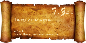 Thury Zsuzsanna névjegykártya